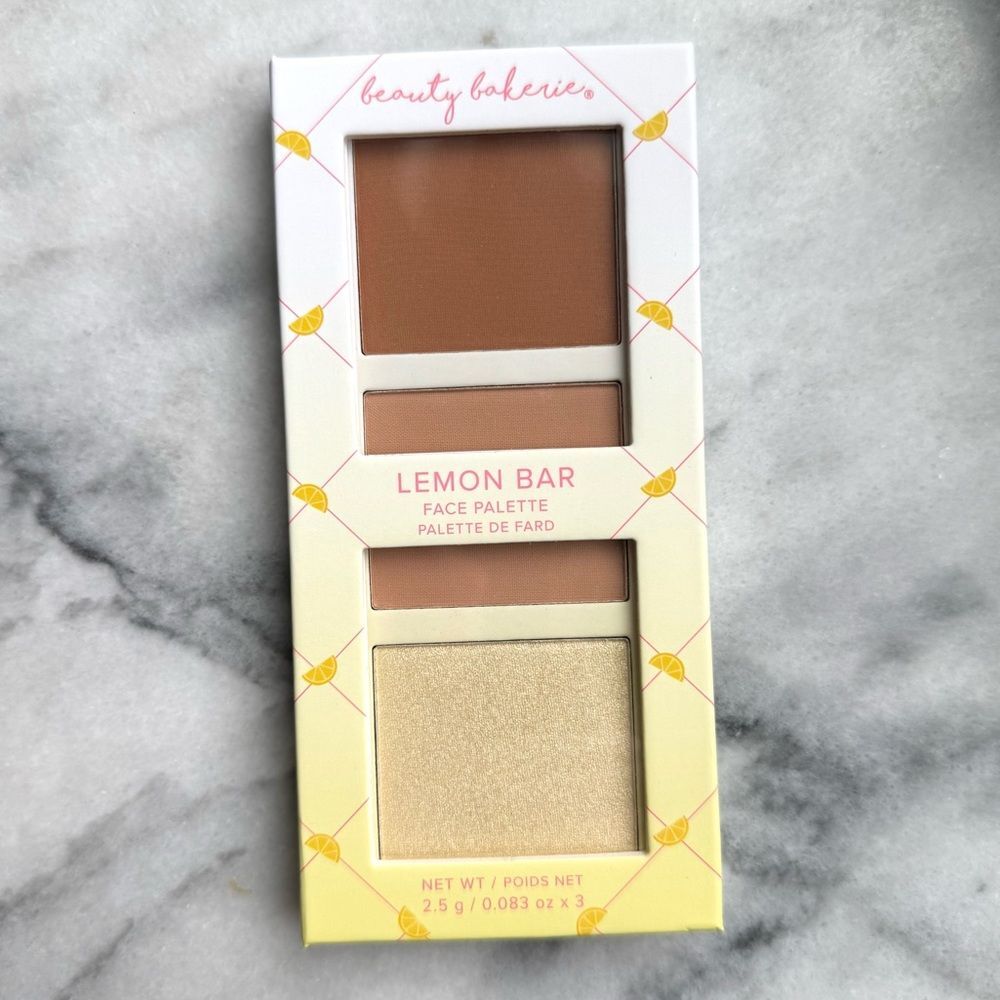 New ⭐️ Beauty Bakerie Lemon Bar face highlighter and bronzer palette